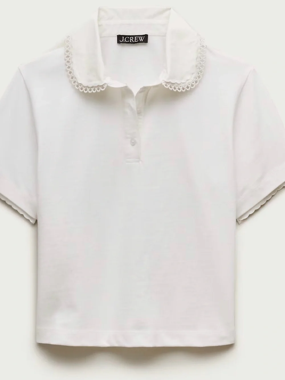 J. Crew Eyelet-collar polo shirt in mariner cotton , size S